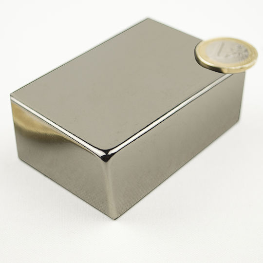 Magnitech Magnet Neodimiu Rectangular cu Forță de Atracție 180kg 75x50mm 1buc