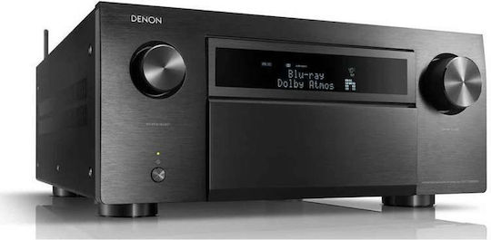 Denon AVC-A1H Home Cinema Amplifier 4K/8K 15.4 Channels 150W/8Ω 190W/6Ω with HDR and Dolby Atmos Black