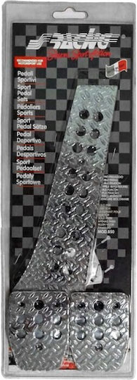 Simoni Racing Special Σετ Πεταλιέρες Αυτοκινήτου για Bmw Golf Ασημί 3τμχ