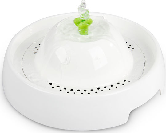 Pawise Pawisepet Automatisch Kunststoff Wasserspender / Brunnen für Hund & Katze 1.15lt in Weiß Farbe