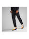 Sweatpants Glossy with Elastic Black