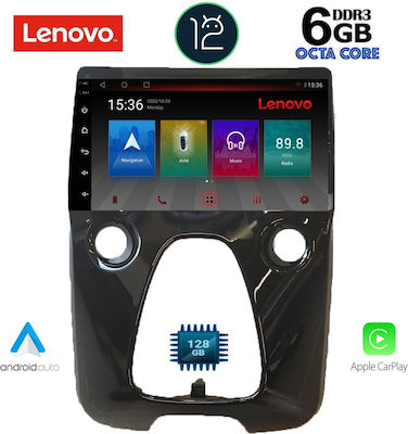 Lenovo Ηχοσύστημα Αυτοκινήτου για Citroen / Peugeot / Toyota Aygo / C1 2014+ (Bluetooth/USB/WiFi/GPS) με Οθόνη Αφής 10"