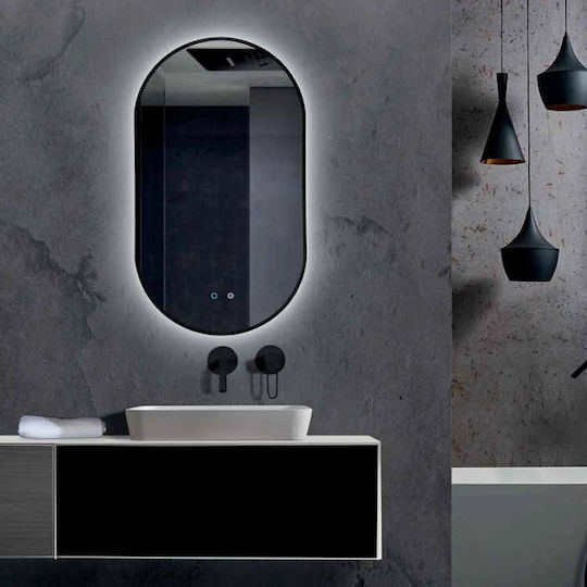 Imex Tokyo TOKY022/90OC Καθρέπτης Lumini LED Atingere 50x90cm Auriu