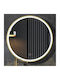 Imex Paris Oglindă de Baie Rotundă Lumini LED Atingere din Metal 60x60cm Auriu