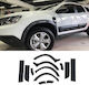 Carner Protective Film for Car Tires Side Wheel Arches & Door Trim for Dacia Duster 2010-2017 12pcs Black