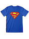 Rock Off T-shirt Superman Classic Logo Shield σε Μπλε χρώμα