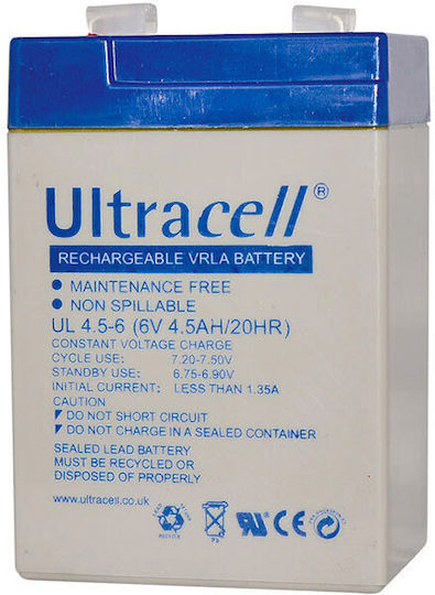 Ultracell UL 4.5-6 Baterie UPS cu Capacitate 4.5Ah și Tensiune 6V 1buc