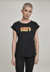 Kiss Kiss T-shirt Μαύρο Βαμβακερό