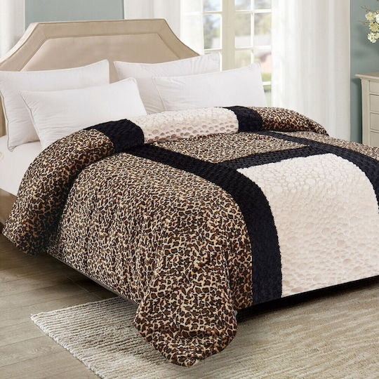 Saray Home Duvet Cover Queen 220x240cm Animal Print Vison 300 GSMGsm