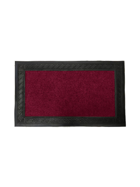 TnS Entrance Mat Carpet with Anti-slip Backing Burgundy 40x60cm