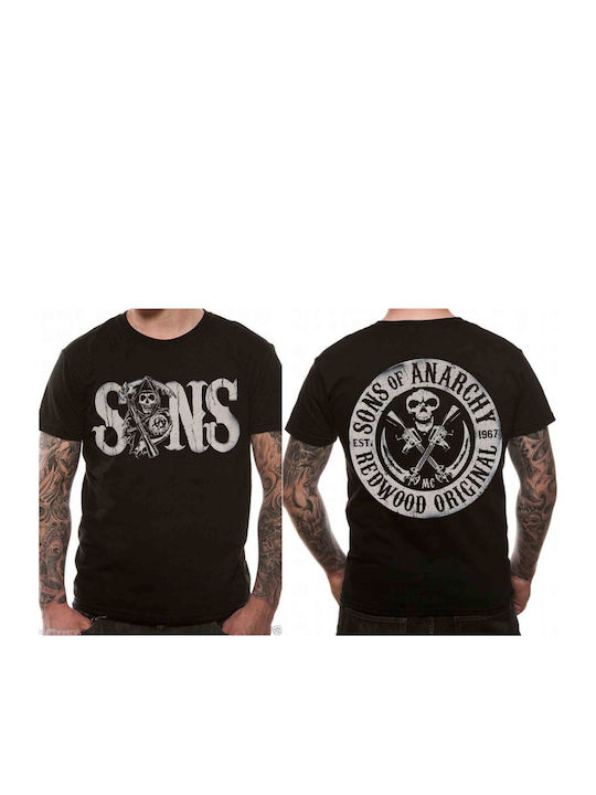 Pegasus Sons Of Anarchy Samcro T-shirt Schwarz