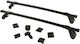 Hermes Aluminum Car Roof Bars GS1 for Kia Sephia 5D Set with Roof Rack Legs Black