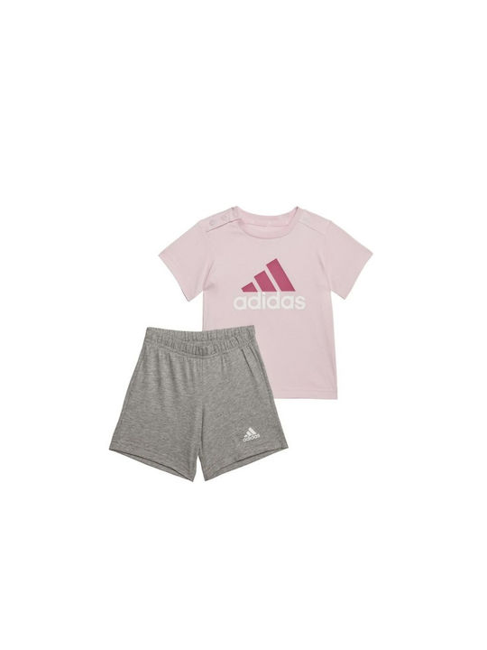 Adidas Kinderkleidung Set mit Shorts Sommer 2Stück Rosa