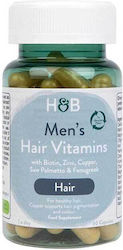 Holland & Barrett Мултивитамини за Мъжка Коса 60 Капсули Holland & Barrett Мултивитамини за Мъжка Коса 60 Капсули