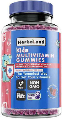 HerbaLand Kids Multivitamin Gummies Vitamin 90 jelly beans