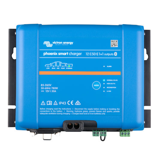 Victron Energy Phoenix Smart IP43 Charger 12/50 (1+1) 120-240V Φορτιστής Μπαταριών Μολύβδου 12V 50A