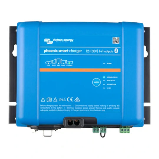 Victron Energy Phoenix Smart IP43 Charger 12/30 (1+1) 120-240V Φορτιστής Μπαταριών Μολύβδου 12V 30A