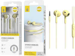 Moveteck Earbuds Handsfree Ακουστικά με Βύσμα 3.5mm Κίτρινο Moveteck Earbuds Handsfree Ακουστικά με Βύσμα 3.5mm Κίτρινο