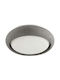 Faro Barcelona Anga Deckenleuchte montieren Badezimmer 24cm Grau mit Integrierte LED aus Beton