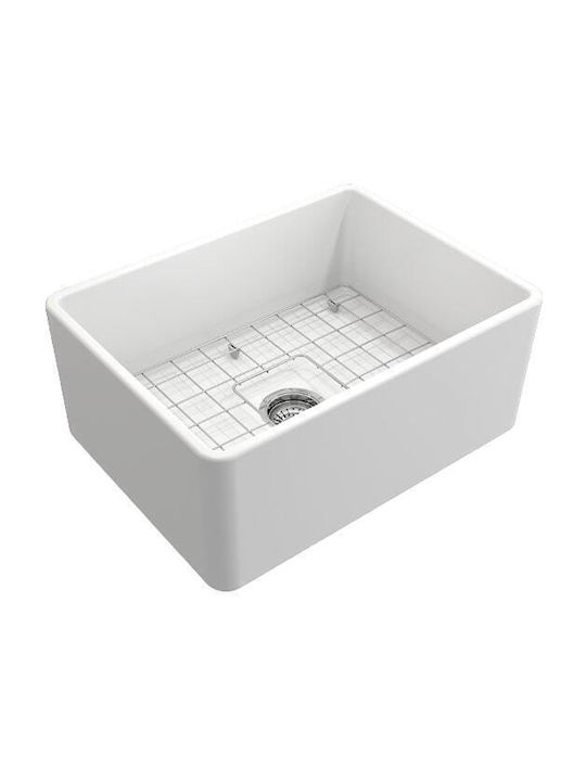 Bocchi 1137-301 Gefäß Spüle Porzellan Satiniert B61xT46cm Weiß