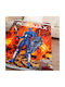 Lino Home Blanket Velvet Robot Max Red / Blue 160x220cm