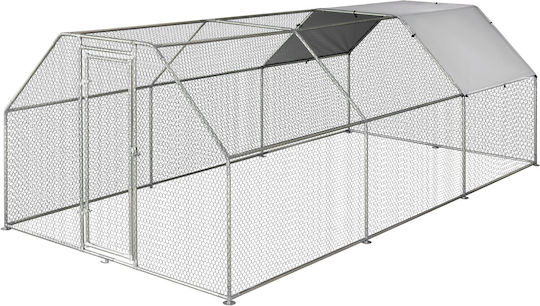Pawhut Metallic Poultry Coop L5.7 x W2.8 x H1.95m