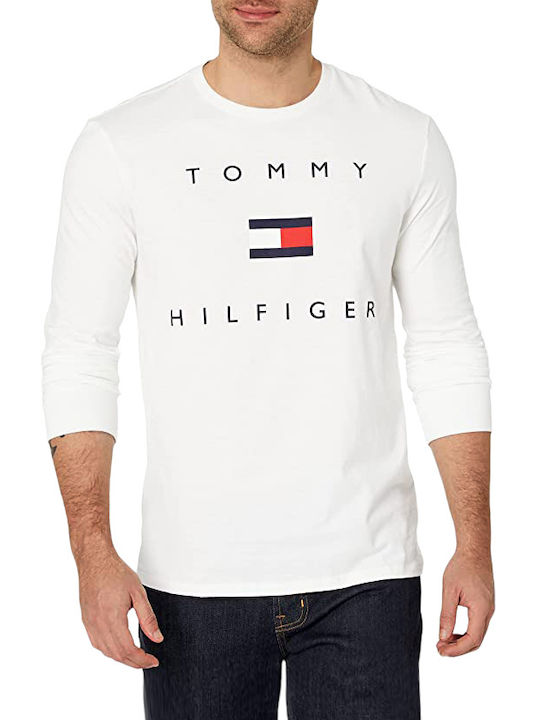 Tommy Hilfiger Ανδρική Μπλούζα Μακρυμάνικη Λευκή