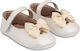 Babywalker Christening Leather Pumps Soft Sole Ecru