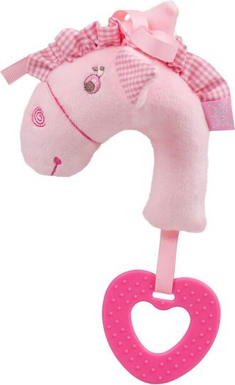 Amek Toys Baby Rattle Poni for Newborns Pink