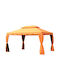 Outsunny Беседка Градина Gazebo Оранжев 3x4м