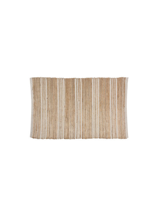 Zaros Teppich Rechteckig Sommer Synthetisch,Polyester/Cotton/Leather Beige