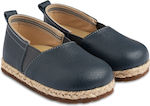 Babywalker Baptism Leather Espadrilles Navy Blue