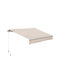 Outsunny Zelt Terrasse Beige 3x2.5m