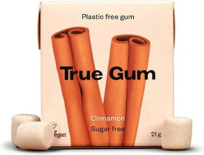 True Gum Chewing gum with Flavor Cinnamon No Added Sugar 1pcs 21gr