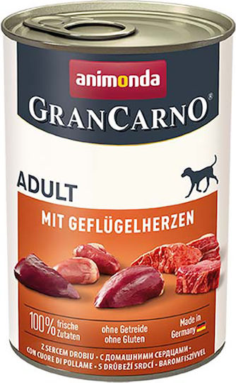 Animonda Gran Carno Adult Υγρή Τροφή Σκύλων σε Κονσέρβα με Πουλερικά χωρίς Γλουτένη 400gr
