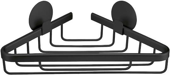 Kleine Wolke Rocco Ecke An der Wand montiert Badezimmerregal Metallisch 25.4x13.5x4.5cm Schwarz Kleine Wolke Rocco Ecke An der Wand montiert Badezimmerregal Metallisch 25.4x13.5x4.5cm Schwarz