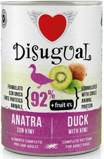 Disugual Fruit Υγρή Τροφή Σκύλων σε Κονσέρβα με Πάπια χωρίς Σιτηρά & Γλουτένη 400gr