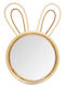 Spitishop Kids Decorative Mirror Animals Brown made of Wood Rabbit 24x2x38εκ.