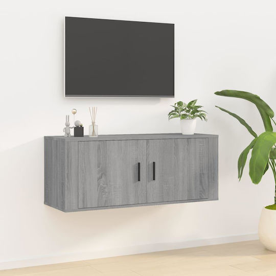 Έπιπλο Τηλεόρασης Γκρι Sonoma Μ100xΠ34.5xΥ40cm