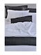 Down Town Home Κουβέρτα Πικέ Υπέρδιπλη 230x260εκ. Black