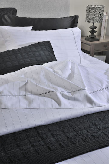 Down Town Home Pique Blanket Double 230x260cm Black