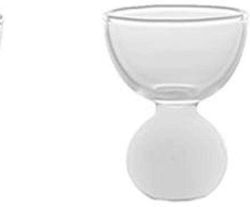 Zafferano Glass Egg Cup White