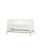 Leander Luna Baby Crib White Oak with Mattress