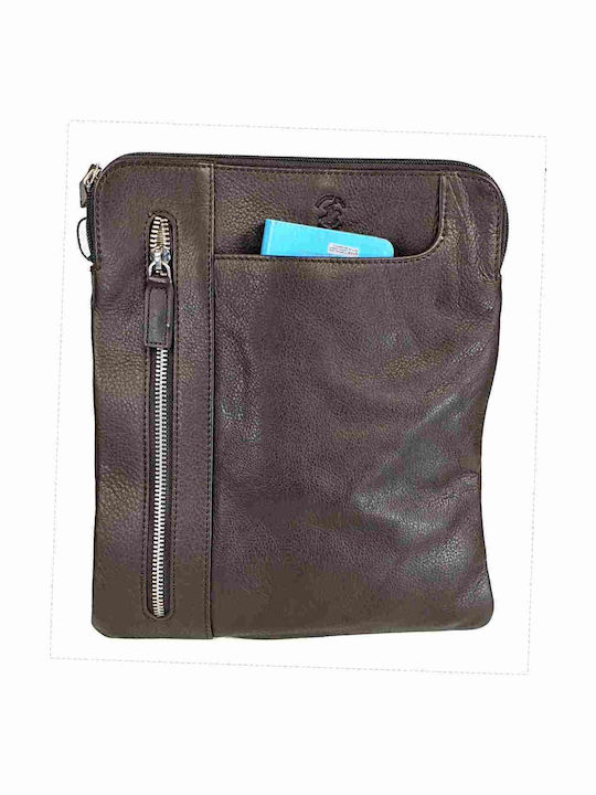 Leather Men's Bag Shoulder / Crossbody Brown