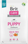 Brit Care Puppy 3kg Trockenfutter ohne Getreide für Welpen mit Kartoffeln und Lachs