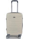 Ormi FA.Z Cabin Travel Suitcase Hard Beige with 4 Wheels Height 52cm