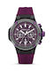 Cerruti Watch Chronograph Battery with Burgundy Rubber Strap