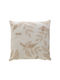 Click Click Decorative Throw Pillow Sofa Cushion in Salmon Pink from 100% Cotton 40x40cm