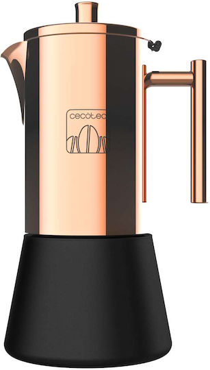 Cecotec Moking 600 Cafetieră Pentru Plită 6 Căni Inox Auriu