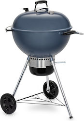 Weber Master Touch Στρογγυλή Ψησταριά Κάρβουνου με Καπάκι και Ρόδες Slate Blue 57εκ.